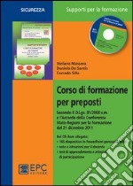 Corso di formazione per preposti libro