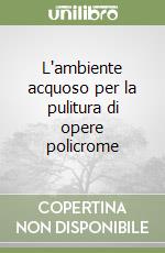 L'ambiente acquoso per la pulitura di opere policrome libro