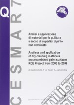 Analisi e applicazione di materiali per la pulitura a secco di superfici dipinte non verniciate. Ediz. bilingue libro