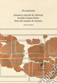Pro memoria. Intonaci e stucchi da Altinum Località Campo Rialto. Note dal cantiere di restauro libro