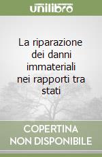 La riparazione dei danni immateriali nei rapporti tra stati libro