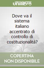 Dove va il sistema italiano accentrato di controllo di costituzionalità? libro