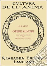 Opere minori libro