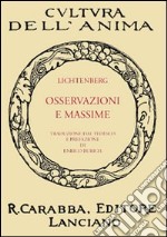 Osservazioni e massime libro