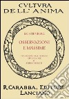 Osservazioni e massime libro