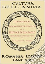 Saggio su l'intendimento delle epistole di S. Paolo libro