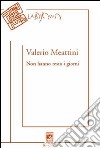 Non hanno resto i giorni libro di Meattini Valerio