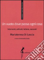 Un vuoto dove passa ogni cosa. Interventi, articoli, lettere, racconti