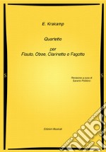 Quartetto per flauto, oboe, clarinetto e fagotto. Spartito