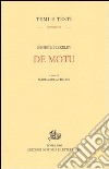 De motu libro di Berkeley George; Fimiani M. (cur.)