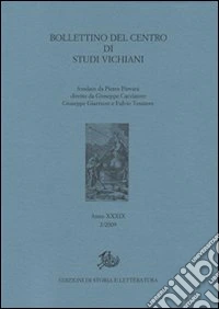 Bollettino del Centro di studi vichiani (2009). Vol. 2 libro