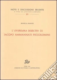 «L'eversana deiectio» di Iacopo Ammanati Piccolomini libro