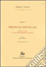 Premnon Physicon. Versione latina del Peri physeos anthropou di Nemesio libro