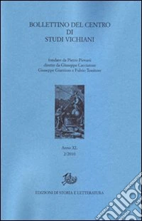 Bollettino del Centro di studi vichiani (2010). Vol. 40 libro
