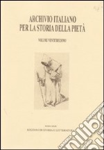 Archivio italiano per la storia della pietà. Vol. 23 libro