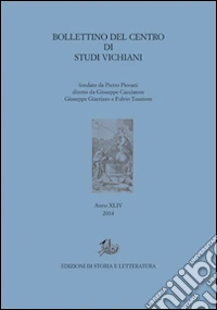 Bollettino del Centro di studi vichiani (2014). Vol. 44 libro