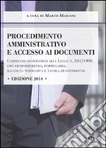 Procedimento amministrativo e accesso ai documenti libro