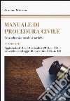 Manuale di procedura civile. Con schemi e tavole sinottiche libro di Mellone Claudio