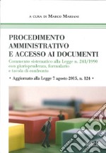 Procedimento amministrativo e accesso ai documenti libro