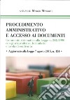 Procedimento amministrativo e accesso ai documenti libro di Mariani Marco