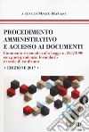 Procedimento amministrativo e accesso ai documenti libro