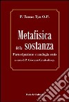 Metafisica della sostanza. Partecipazione e analogia entis libro