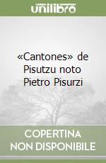 «Cantones» de Pisutzu noto Pietro Pisurzi libro