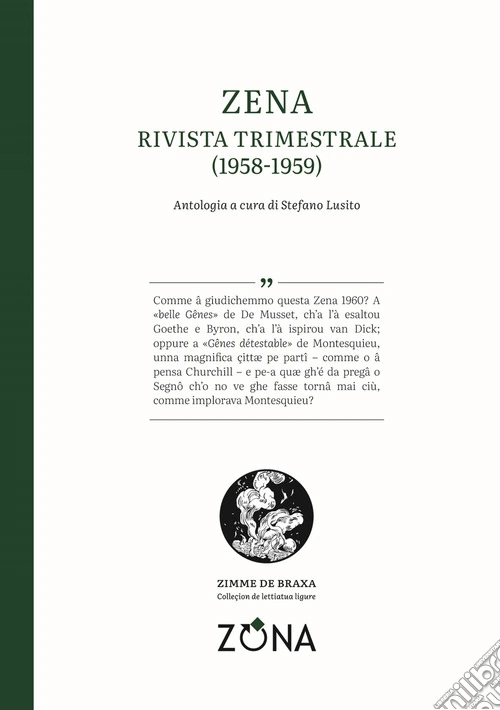 Zena. Rivista trimestrale (1958-1959). Testo genovese