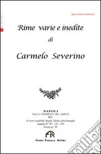 Rime varie e inedite
