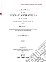 L'andata di fra Tommaso Campanella a Roma libro