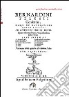 Varii de Naturalibus rebus libelli libro di Telesio Bernardino