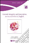 Generic integrity and innovation in tourism texts in english libro di Francesconi Sabrina