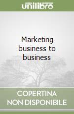 Marketing business to business libro