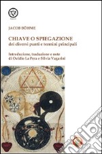 Chiave o spiegazione dei diversi punti e termini principali libro