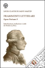 Frammenti letterari libro