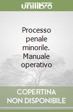 Processo penale minorile. Manuale operativo libro