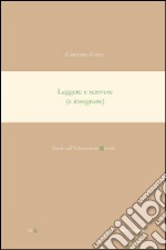 Leggere e scrivere (e insegnare) libro