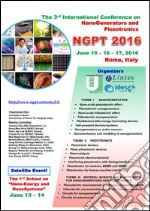 The 3rd international conference on nanogenerators and piezotronics. NGPT 2016 (Rome, June 15-16-17) libro