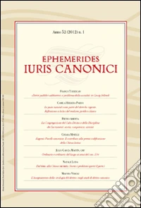 Ephemerides Iuris canonici (2012). Vol. 1