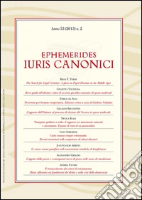 Ephemerides Iuris canonici (2013). Vol. 2 libro