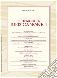 Ephemerides iuris canonici (2015). Vol. 1