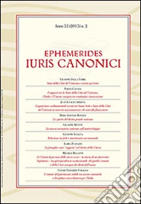Ephemerides Iuris canonici (2015). Vol. 2 libro