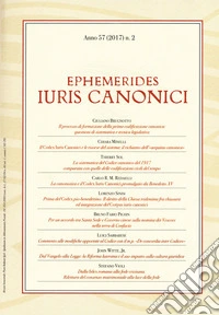 Ephemerides Iuris canonici  (2017). Vol. 2 libro