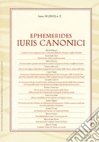 Ephemerides Iuris canonici (2018). Vol. 2 libro