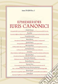Ephemerides Iuris canonici (2019). Vol. 1