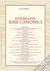 Ephemerides Iuris canonici (2020). Vol. 1