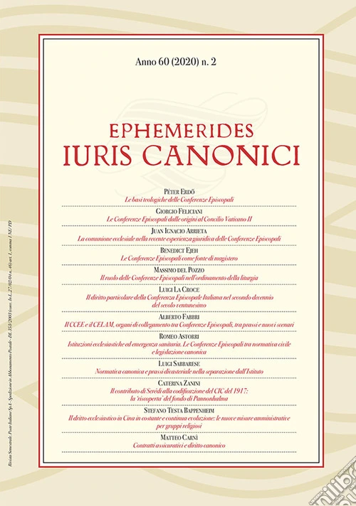 Ephemerides Iuris canonici (2020). Vol. 2