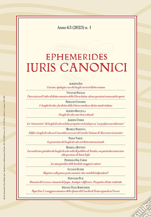 Ephemerides Iuris canonici (2023). Vol. 1