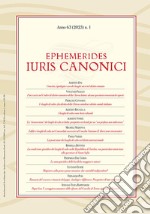 Ephemerides Iuris canonici (2023). Vol. 1 libro