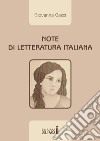 Note di letteratura italiana libro